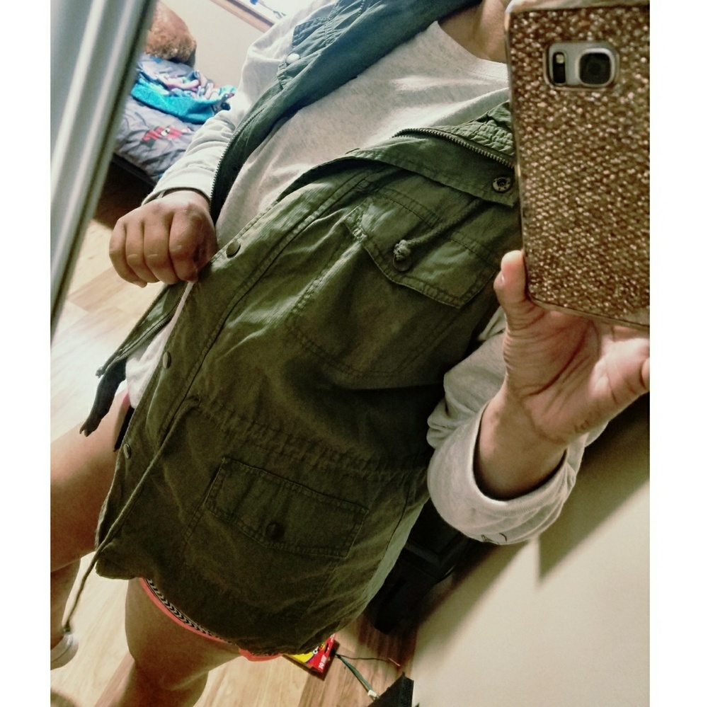 Army green utility vest